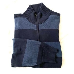 Denver Hayes Striped Zip Cardigan